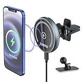 Magnetic Wireless Car Charger for iPhone 13/13 Pro/ 13 Pro Max/ 13 Mini/iPhone12/12 Pro/ 12 Pro Max/12 Mini MagSafe Magnetic Cases 15W Fast Charging Car Air Vent Phone Holder