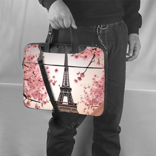 Bolso para Laptop tipo Mensajero Paris Eiffel Unisex miniatura 6