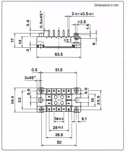 Triac SKD53/12 pont redresseur triphasé thyristor industriel
