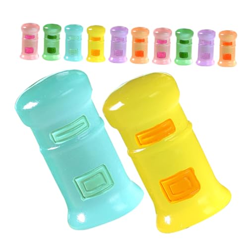 Yardenfun Mailbox Adornment 12pcs Miniature Mailbox Figurines for DIY Fairy Garden Decoration