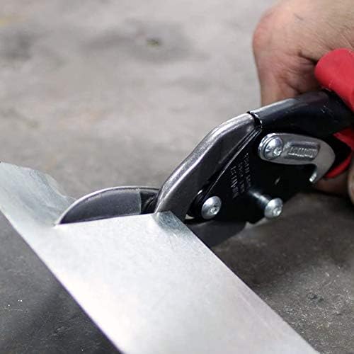 Miniatura 4 de URREA Tijeras de aviación - Cizalla de corte de metal desplazada de corte izquierdo con cuchillas forjadas y dentadas - 303LS