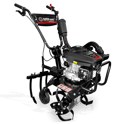 Image of DVI 150CC Tiller /Cultivator /Weeder with 4 Stroke High Power Petrol Engine for Weeding,Cultivating in Every Type of Soil | Cultivating to Prepare Soil for Planting (with Cultivator Attachment)