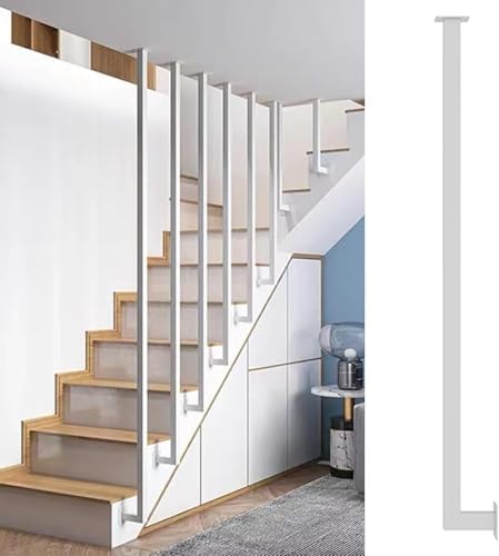 Rampe d'escalier moderne en métal pour éviter les chutes sur balcon et mezzanine