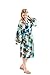Robe&Wedding Women Long cotton Floral Fashion Sexy Bride Robe (big green hua)