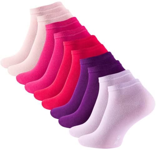 Calcetines Cortos Para Mujer Con Alto Contenido De Algodón | Pack De 5 Calcetines Tobilleros De...