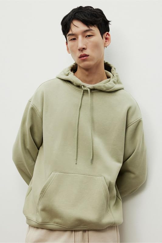 Image of Casual Fleece Hoodie Sweatshirt Solid Hooded Collar Drawstring Long Sleeve Pullover for Men & Women