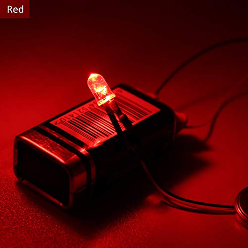 Image of DiCUNO 100Pcs 5MM Pre Wired 12V Red Light LED Diodes, 9.4 Inch /24CM Ultra Bright Light Emitting Diodes Assorted Color Kit Box for Circuit Science Experiment, DIY Lighting Projects | Ultra Bright Light Emitting Diodes Assorted Color Kit Box for Circuit Science Experiment, DIY Projects, Indicator Lighting