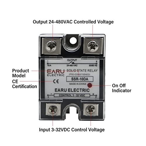 Module de relais à semi-conducteurs SSR 150DA DC en entrée AC en sortie PID - 5