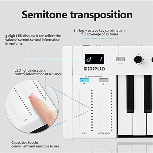 WKLIANGYUANPING Clavier de Piano 37 Keys multifonisation Midi Piano électronique Portable Clavier - Les Beatles, Paul McCartney, John Lennon, RIngo Starr, George Harrison WKLIANGYUANPING Clavier de Piano 37 Keys multifonisation Midi Piano électronique Portable Clavier – Image 5
