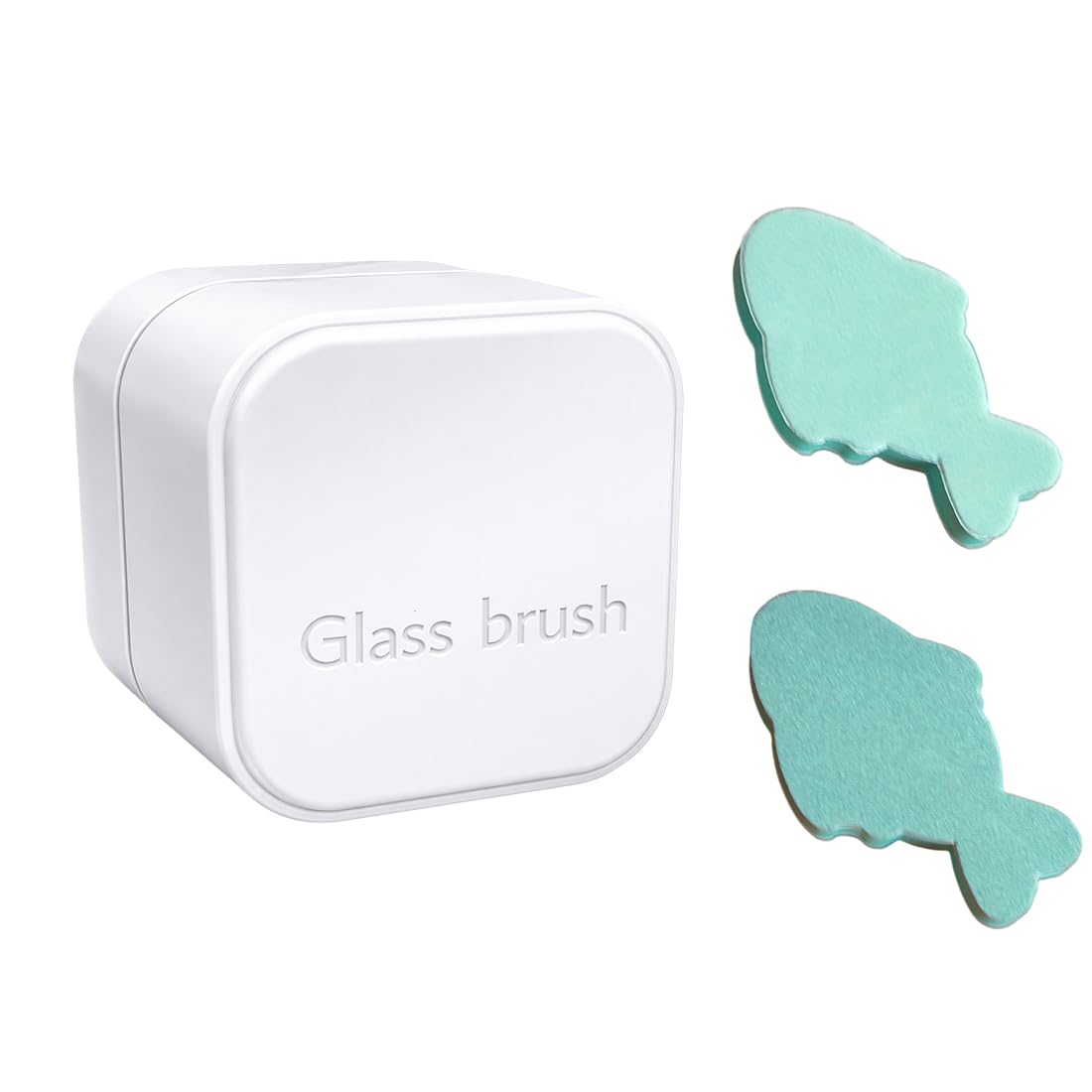 Reccisokz 1 Piece Fish Tank Cleaning Kit,Nano Brush Fish Tank scraper for Glass,Algae Scraper Aquarium Magnetic Brush Scratch-Free Scrubber,Two Sponge Boards Are Included.