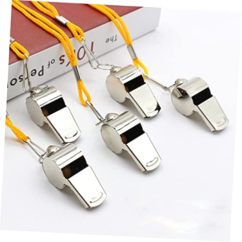 5 silbatos deportivos con cordón para emergencia miniatura 6