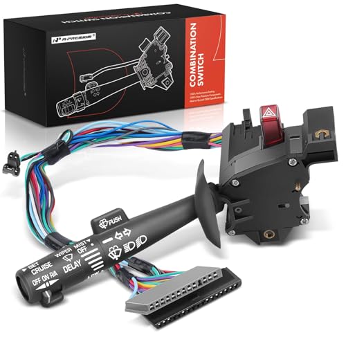 A-Premium Multifunction Switch w/Turn Signal Compatible with Chevy GMC Vehicles Tahoe 1995-2000 Suburban Blazer S10 C/K1500 Yukon & More Wiper Cruise Control