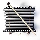 Traditionelles Klang-Xylophon mit Dekoration im Aborigine-Stil, handgefertigtes Schlaginstrument mit...