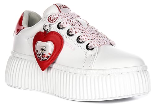 Karl Lagerfeld Creeper Lo Women's Valentine Pendatnt Detail Love Trainers