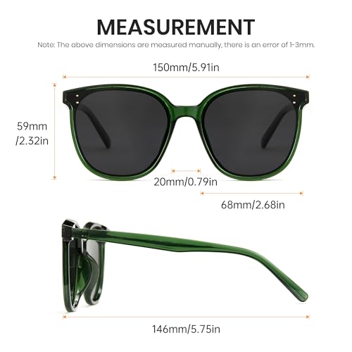 Image of Cyxus Oversized Cat Eye Sunglasses for Women Polarized Lens UV Protection for Beach Music Festivals Shopping 1902