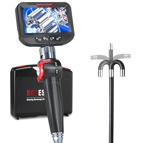 Endoscope Inspect camera Two-way 360° Steering Endoscope 1080P HD Camera Replaceable Screen/Battery Support Android/PC IP67 8 Me