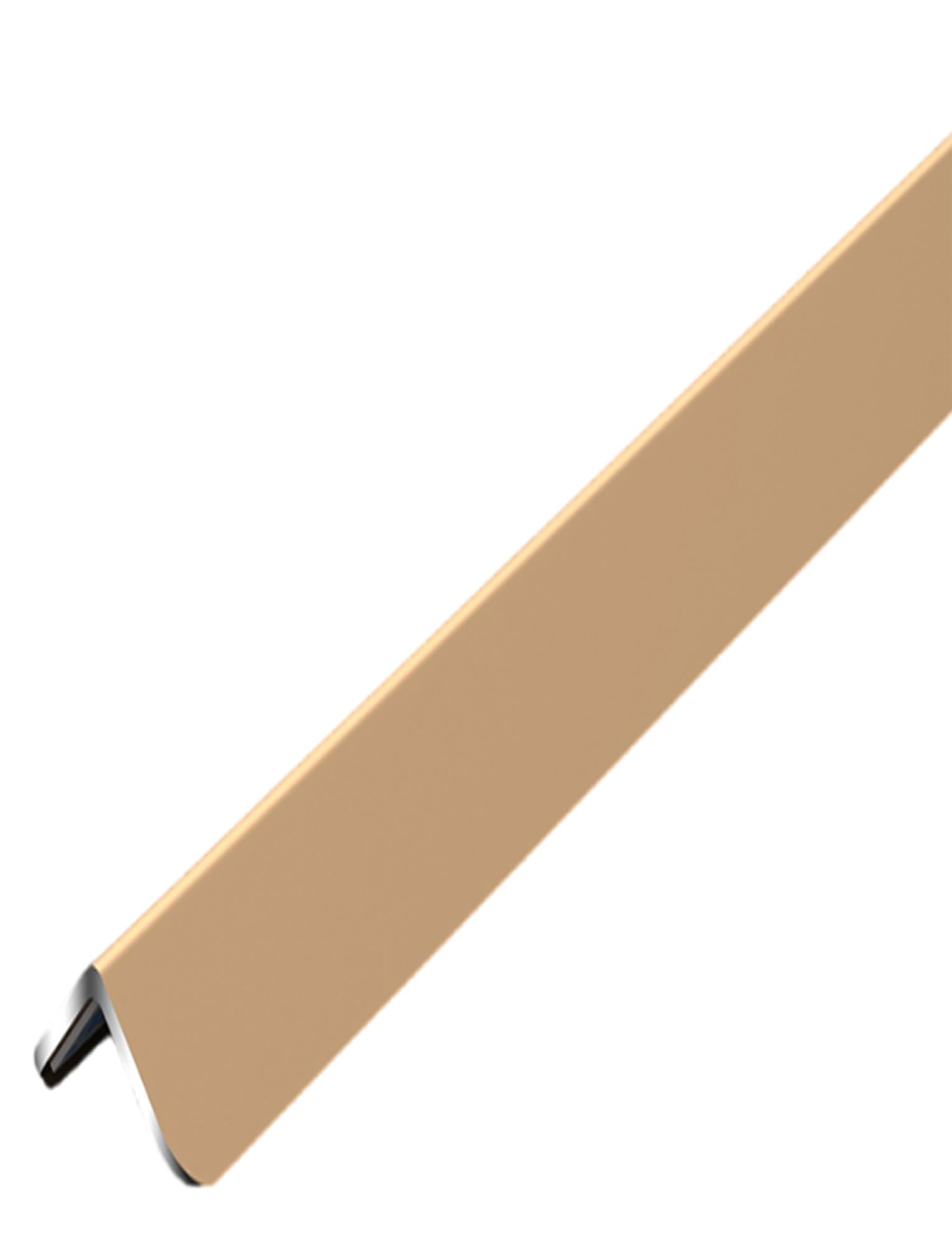 Protector de Esquinas de aleación de Aluminio, 1,5 cm de Ancho, Engrosado con Respaldo Adhesivo for Paredes, Muebles y escaleras(Gold,180cm)