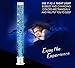Playlearn 4 Foot LED Sensory Bubble Tube Lamp - Fake Fish Tank Bubble Light - Remote Control - with Secure Wall Mounted Bracket Chrome Base and Cap
