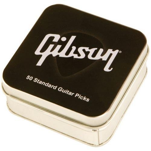 Gibson Gear APRGG50-74H Boite en métal de 50 Médiators Standard Dur - Les Beatles, Paul McCartney, John Lennon, RIngo Starr, George Harrison Gibson Gear APRGG50-74H Boite en métal de 50 Médiators Standard Dur