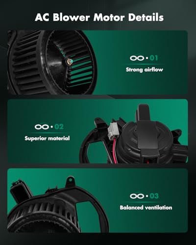 Image of SCITOO HVAC Heater Blower Motor Fit For Chevrolet,For GMC Models - For Sierra 1500,For Sierra 1500 Limited,For Silverado 2500 HD,For Silverado 3500 HD Replacement For # 700357 Blower Fan