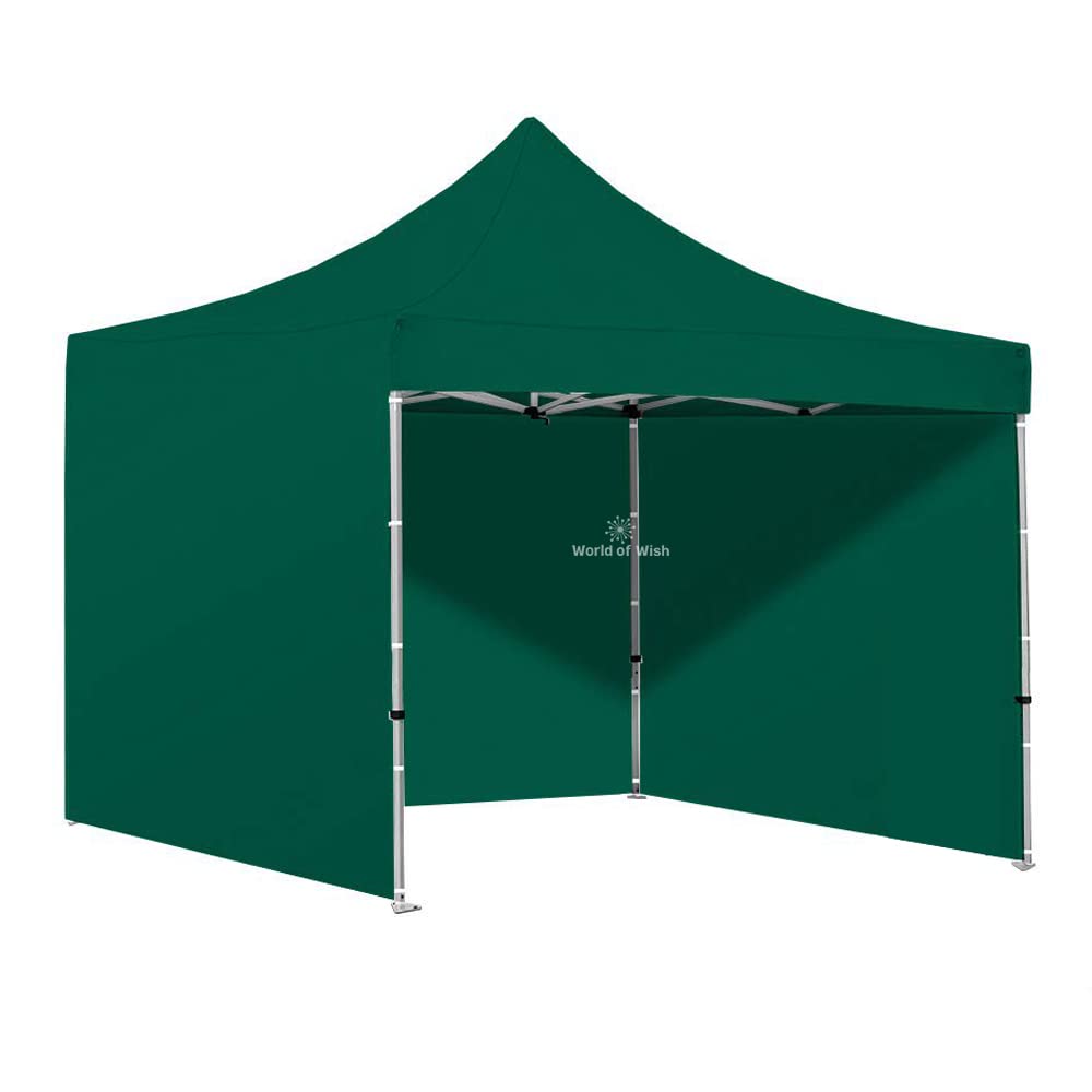 10X10 ft. Premium Heavy Duty 27 Kg Foldable Popup Gazebo Tent with 3 Side Cover (Green)-image-35