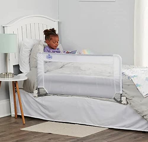 Image of Regalo Swing Down Toddler Bed Rail Guard, NO Tools Required, Bed Rail for Toddlers with Patented Gap Guard, Toddler Bed Rail, Fits Twin, Full & Queen Beds, Bed Safety Rail for Kids Bed, 43” Long