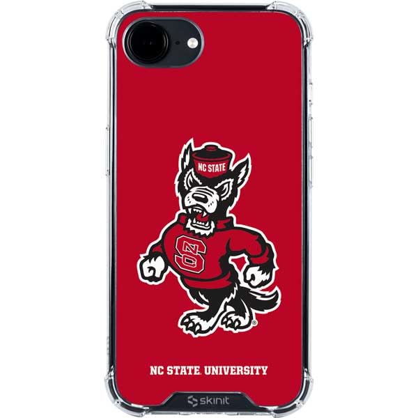 Skinit Clear Phone Case Compatible with iPhone 16e - Officially Licensed North Carolina State University Wolfpack Design