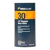 Fibre Glast Chopped Glass Fiber, 1/4 Inch – Premium Strength Shredded Fiberglass for Concrete Filler, Sealant Putty & Car, Building & Boat Repairs – Mix with Epoxy Resin & Silica, 1/2 Gallon