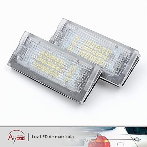 2pcs Luz matricula led luces LED para matrícula compatible con BMW E46 3 Series 4D Sedan 5D T-ouring 98-05 OEM # 51138236269