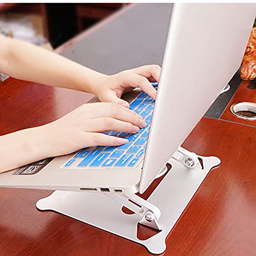 Tomshin Suporte ergonômico para laptop Z17 para mesa ajustável dobrável para notebook Riser Suporte