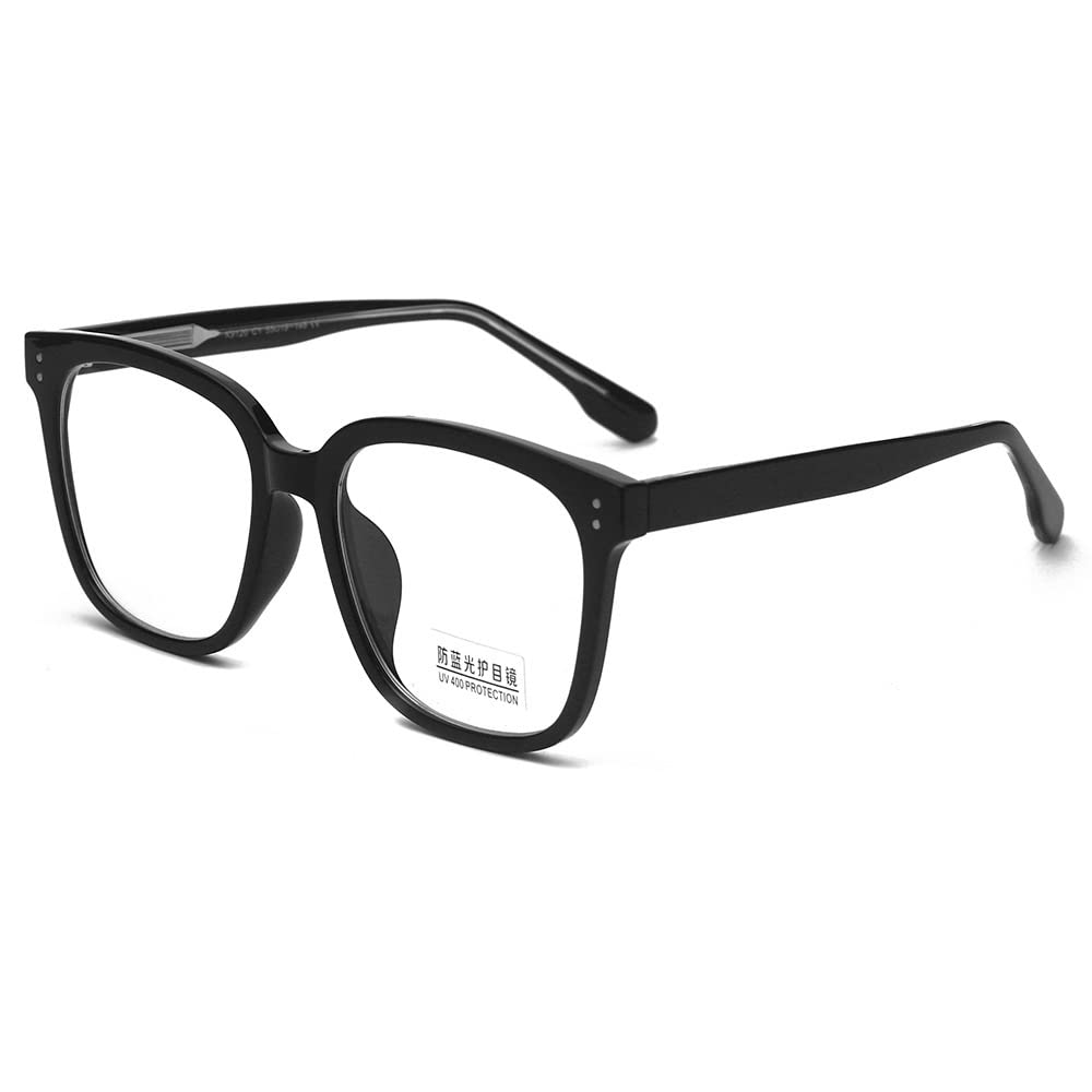 LTSRLL Stylish Square Reading Glasses, Ultra Light Blue Light Blocking Computer Reader,Anti Glare Comfort Presbyopic Eyewear (Color : C5, Size : +0.00)