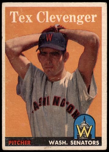 1958 Topps #31 Tex Clevenger Washington Senators (Baseball Card) GOOD Senators