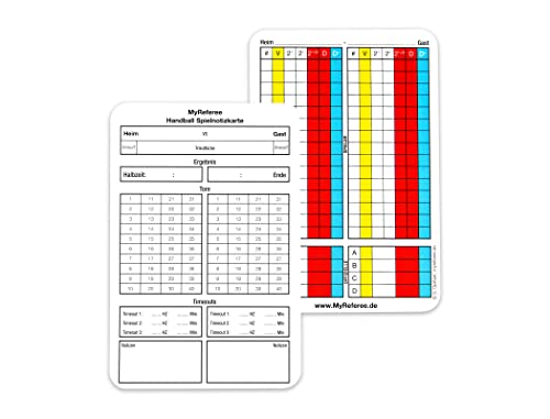 Ensemble d'arbitre handball avec sifflets et cartes de notation - 5