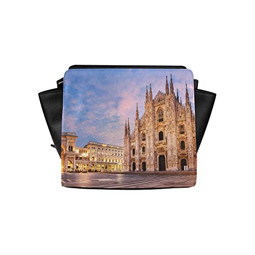 Large Crossbody Bags Unusual Beautiful Milan Cathedral Satchel Bag Crossbody Bags Travel Bags Duffel Shoulder Bags Luggage For Lady Girl Women Shoulder Bag For Women