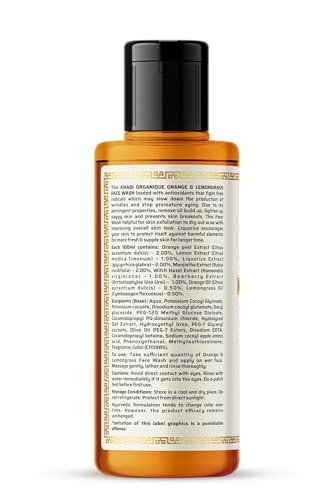Image of Khadi Organique Orange & Lemongrass Natural Face Wash Sls & Paraben Free Pack Of 2