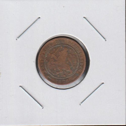 1878 NL Crowned Arms with 15 Shields within Beaded Circle Cent Very Good