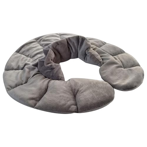 Almohadilla térmica para microondas – Cojín térmico reutilizable para microondas | Relleno húmedo para microondas, bolsa para frijoles con semillas de lino, calentador