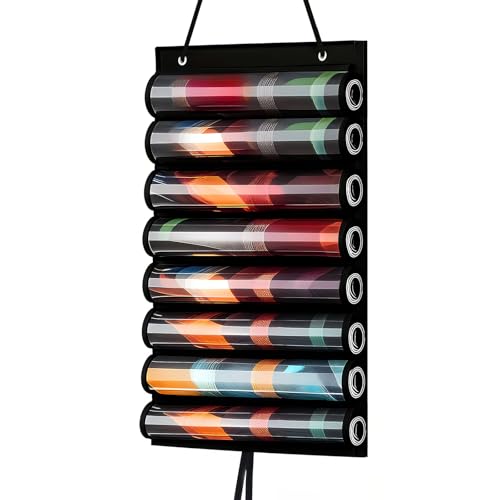 Throjin Playmat Tube Storage Bag – Hanging Playmat Holder Fits 8 Card Game Mats Adhesive Hooks Transparent Plastic Construction, Portable Case for TCG/RPG Playmats