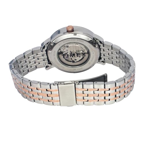 TIMEX Stainless Steel Men Silver Round Automatic Dial Analog Watch- Tweg23503 - Image 3