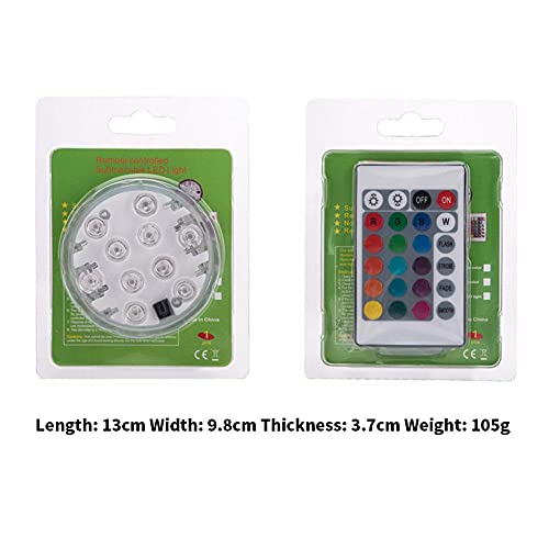 Water Dompelpompen Led Light Met Afstandsbediening, Waterdicht Bath Lights Onderwater Pool Lights, Submersible Led… - Image 3