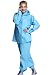 Aircee Men Women Easy Carry Rainwear Hooded Raincoat Suits Jacket Pants Set