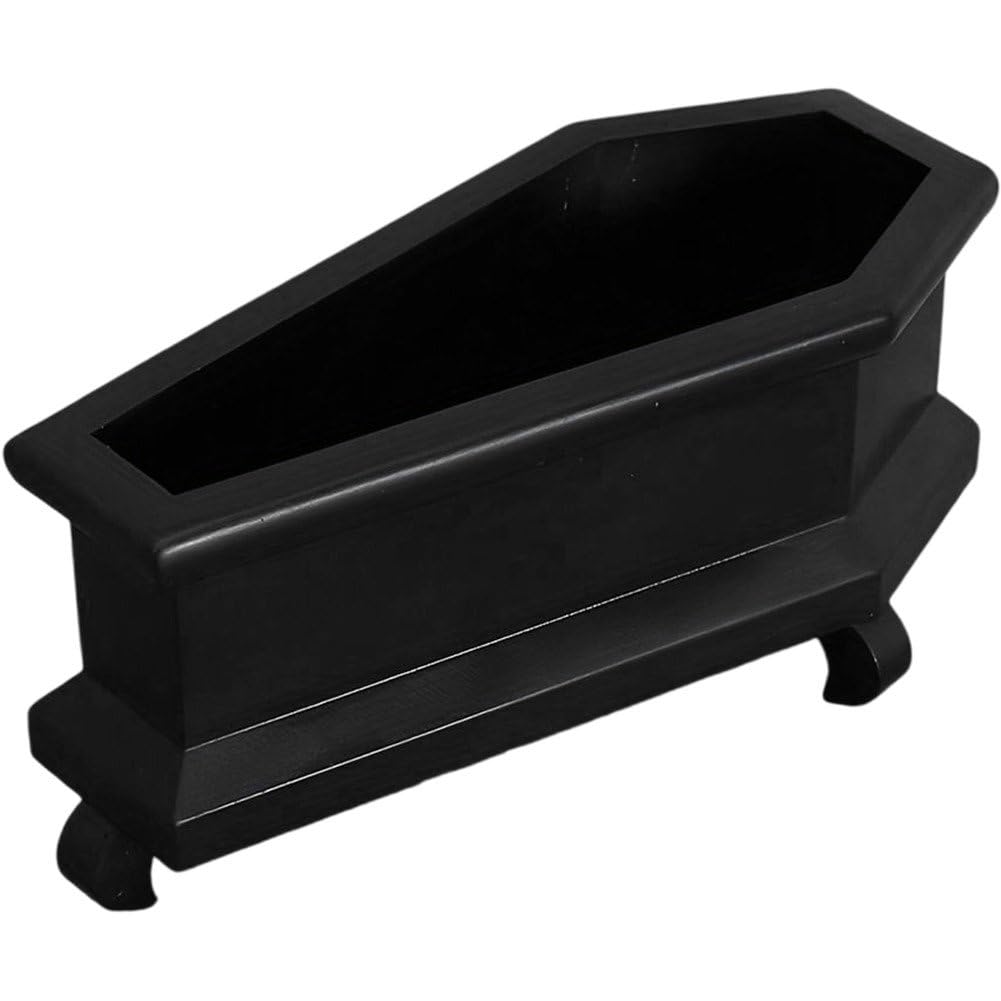 Mini pot de fleurs en cercueil en résine pour succulentes extérieures et décoration de bureau gothique