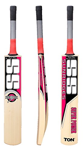 Image of SS Super Power English Willow Cricket Bat, Size 6 (Color may vary)