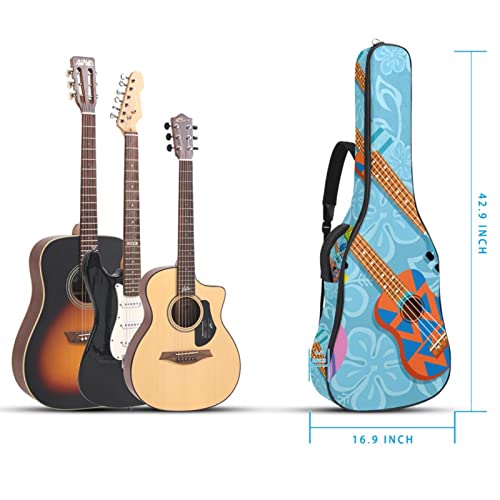 Housse de transport étanche pour guitare avec bandoulière réglable Motif fleurs et papillons, Multicolore 03., 42.9×16… - Les Beatles, Paul McCartney, John Lennon, RIngo Starr, George Harrison Housse de transport étanche pour guitare avec bandoulière réglable Motif fleurs et papillons, Multicolore 03., 42.9x16… – Image 6