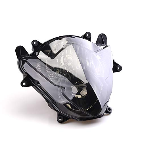 Mallofusa Motorcycle Headlight Headlamp Assembly Compatible for Suzuki GSXR 1000 K5 2005 2006 Smoky Gray