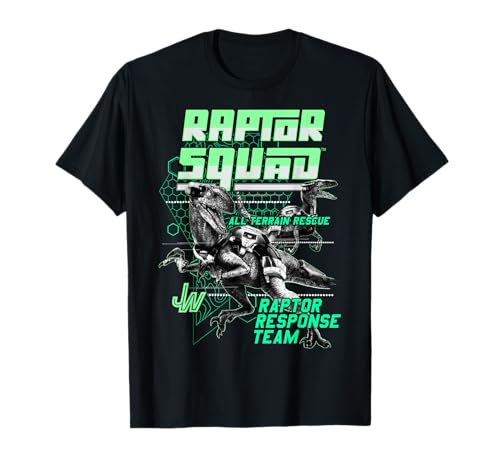 Raptor Squad T-shirt Jurassic Park idéal pour vos sorties geek et weekends