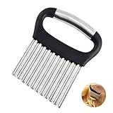 Zemcxney Crinkle Cutter for Veggies, Stainless Steel French...