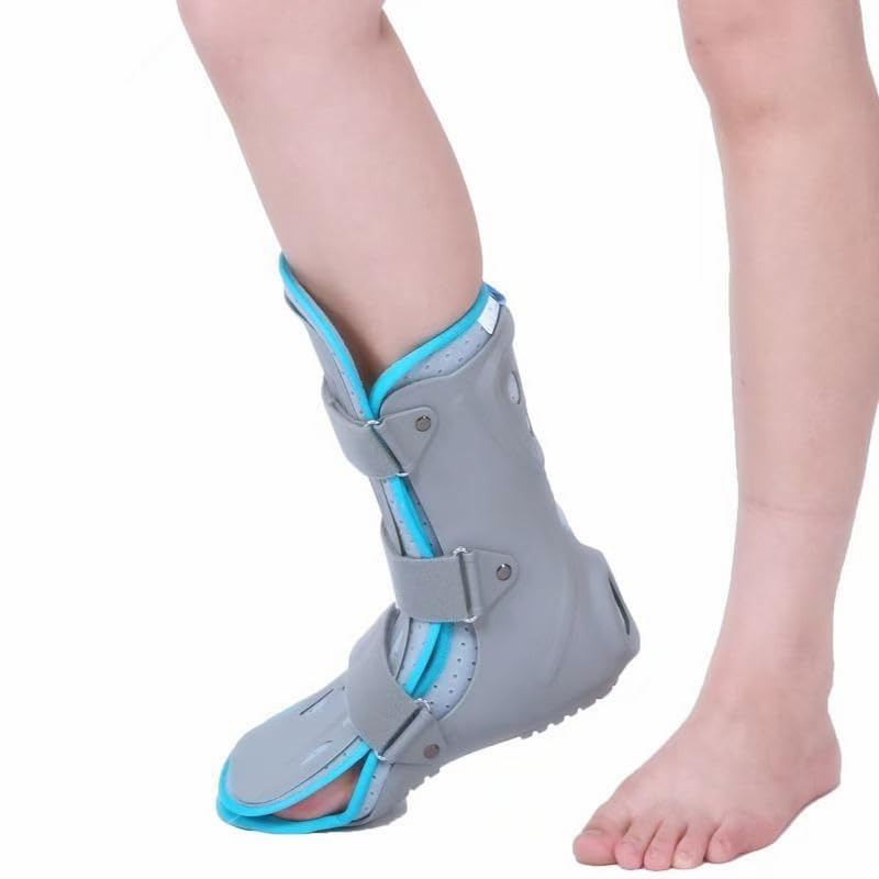 Ankle Foot Orthosis Brace, Walking Boot, Adjustable Support with Straps, Protective Medical Recovery Boot (M, Left)