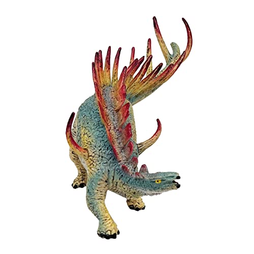 Gemini & Genius Stegosaurus Dinosaur Action Figure Toys Green Science Educational Realistic Design Dinosaur Figure Gift For Kids Party And Classroom Prize Supplies #TOP1