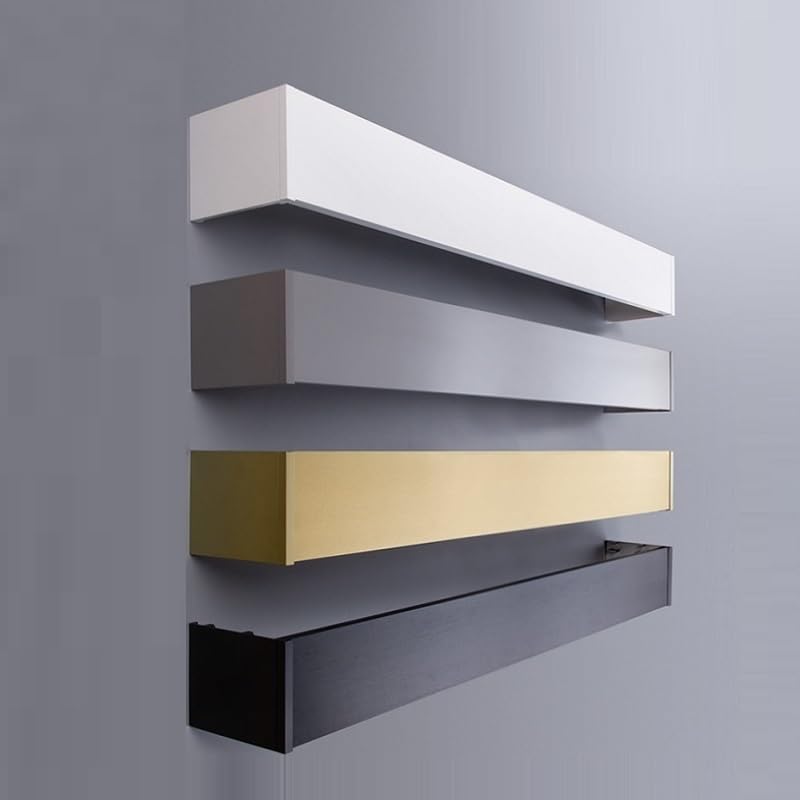 KARLLEO Curtain Pelmet Cassette Box Three-in-one or Four-in-one with Tracks Ceiling or Wall Mounting Customize Length (40-175 Inches) for Living Room Bedroom S-GDQYZSTM241219-Customize